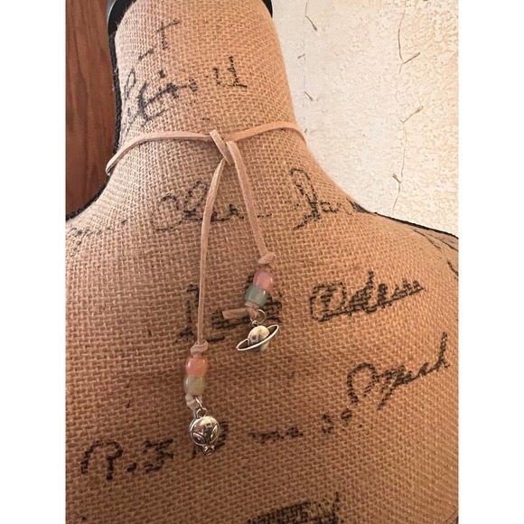 Alien on a Trip Choker Necklace with Glow in the Dark Beads - Picture 10 of 14